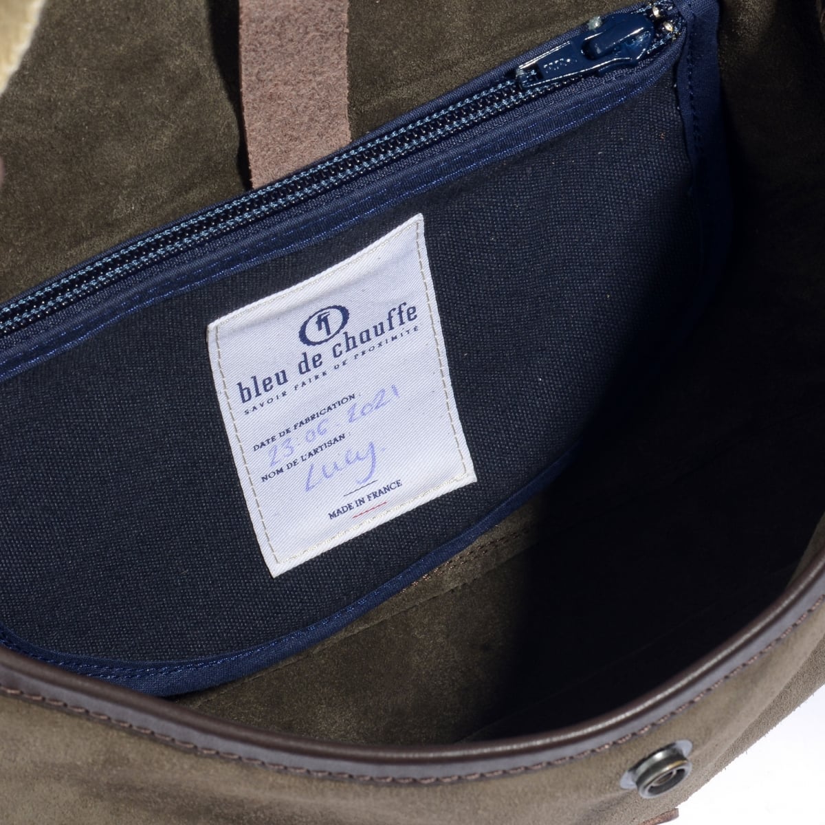 Musette des Fischers XS / Veloursleder - Musk (image n°4)