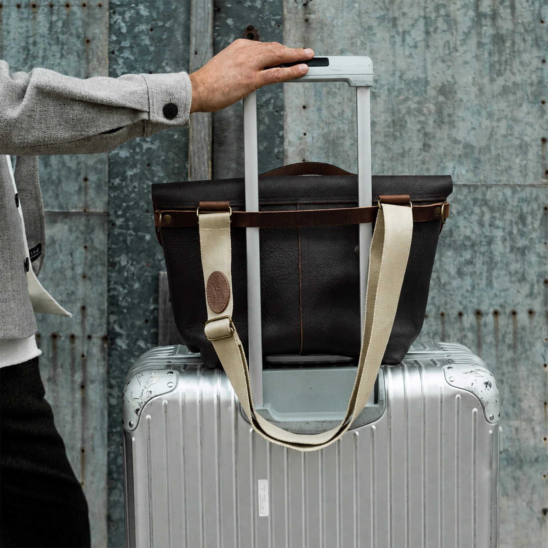 Lazard Satchel bag - Dark Brown (image n°9)