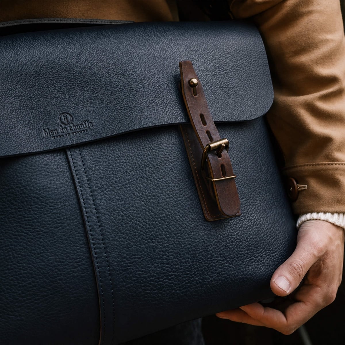 Sac besace Lucien - Bleu Marin (image n°7)