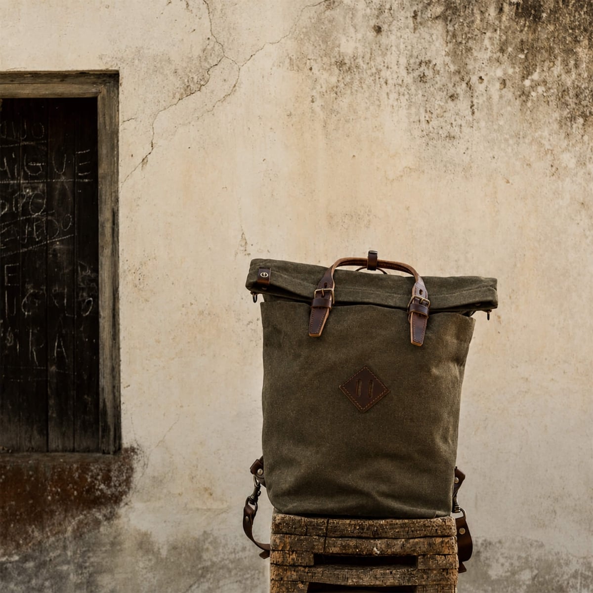 Woody 25L Backpack - Dark Khaki stonewashed (image n°8)