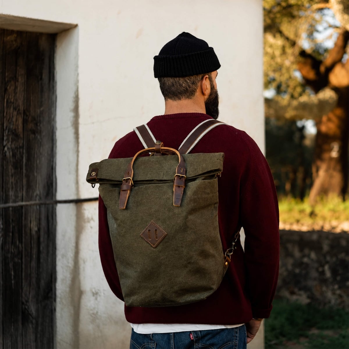Woody 25L Backpack - Dark Khaki stonewashed (image n°7)