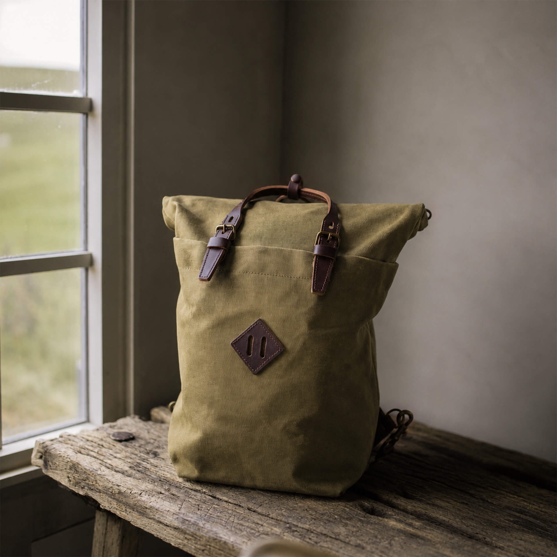 Sac à dos Woody 25L - Kaki US stonewashed (image n°6)