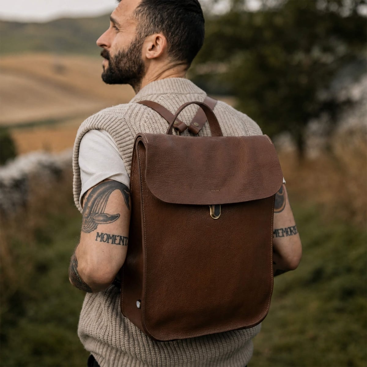 Sac à dos Puncho - Brun ambré (image n°5)