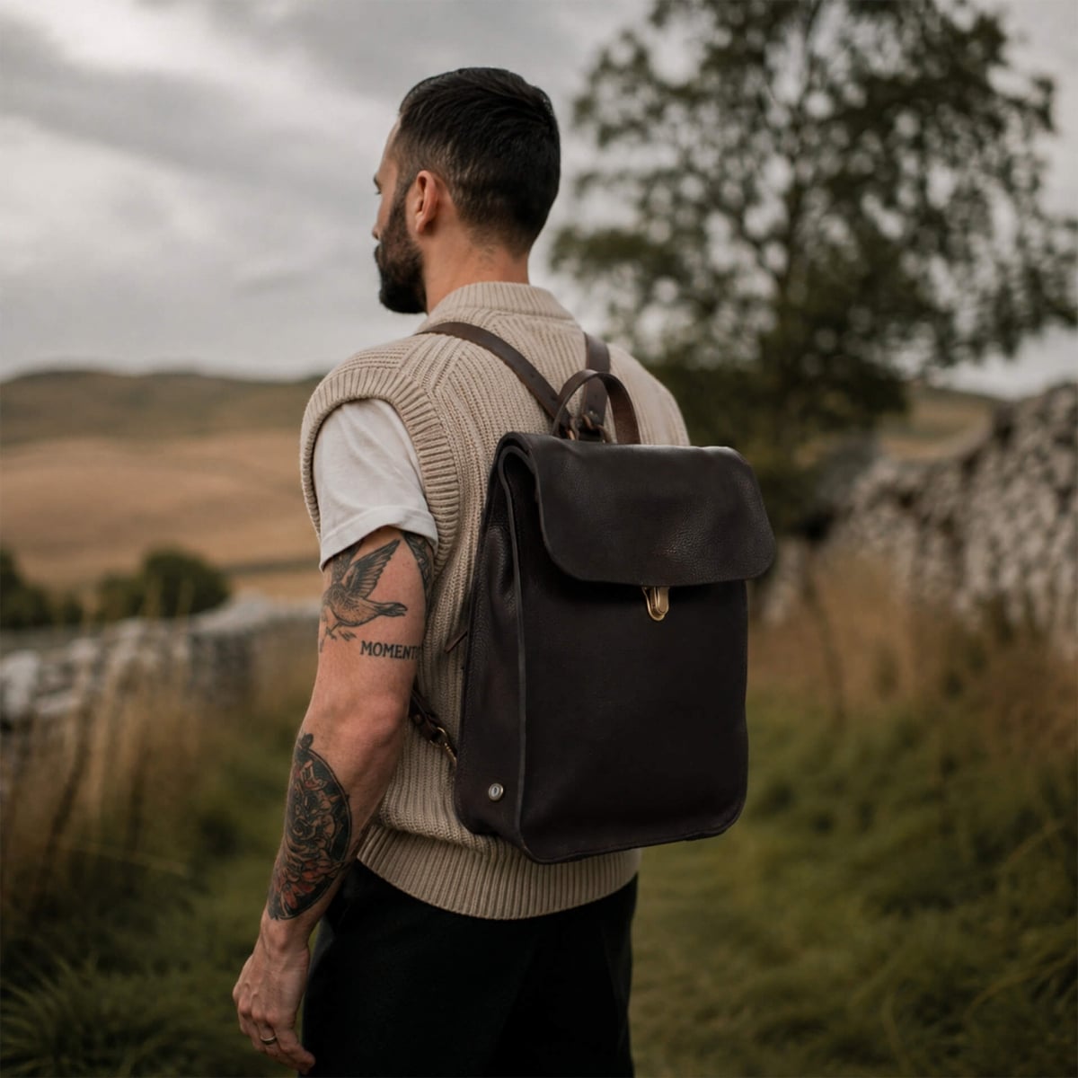 Puncho backpack - Dark Brown (image n°6)