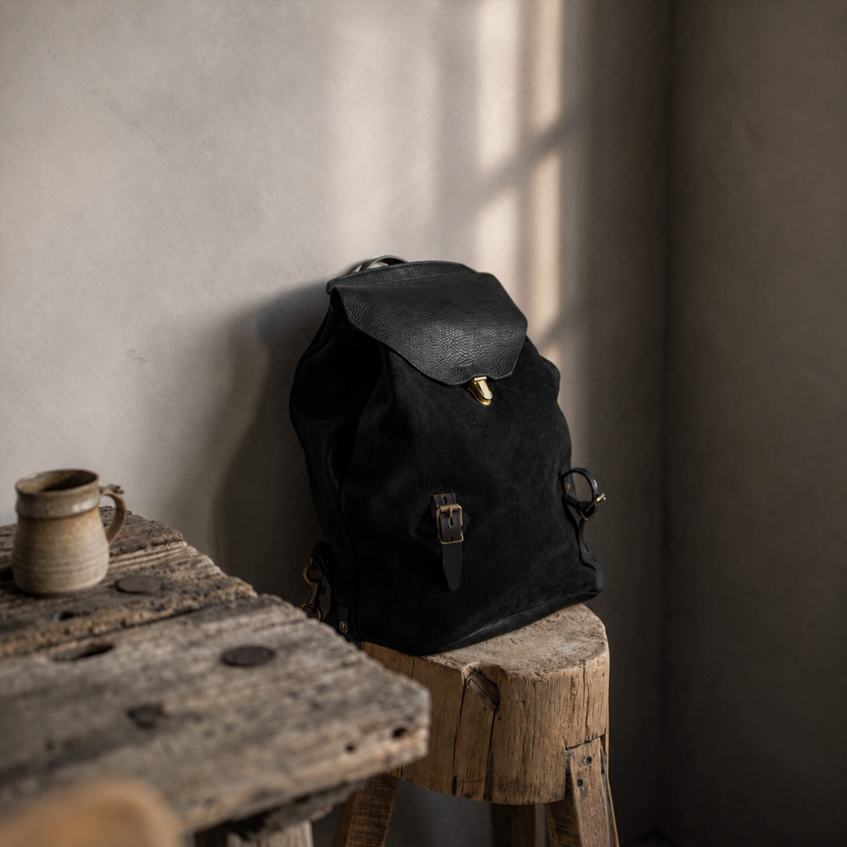 Mochila Zibeline - Negro ante (imagen n.º 4)
