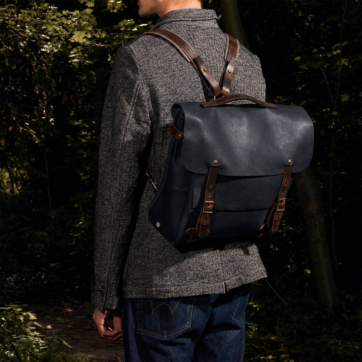 Bolso Postier Eclair L - Azul marino (imagen n.º 6)