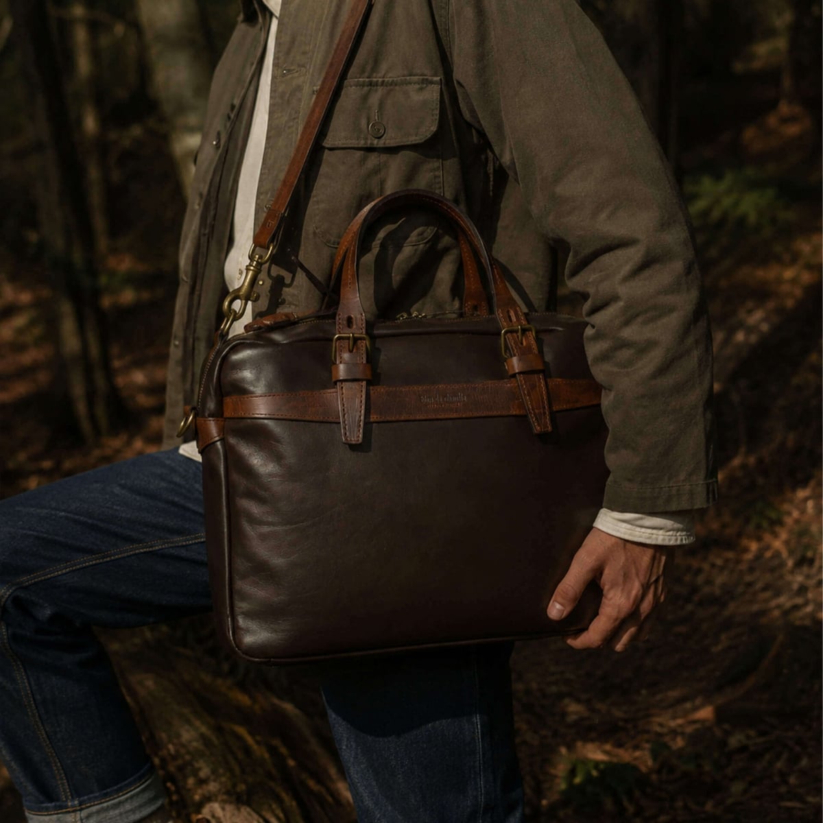 Ledger Liscio Business Bag - Brown (image n°8)