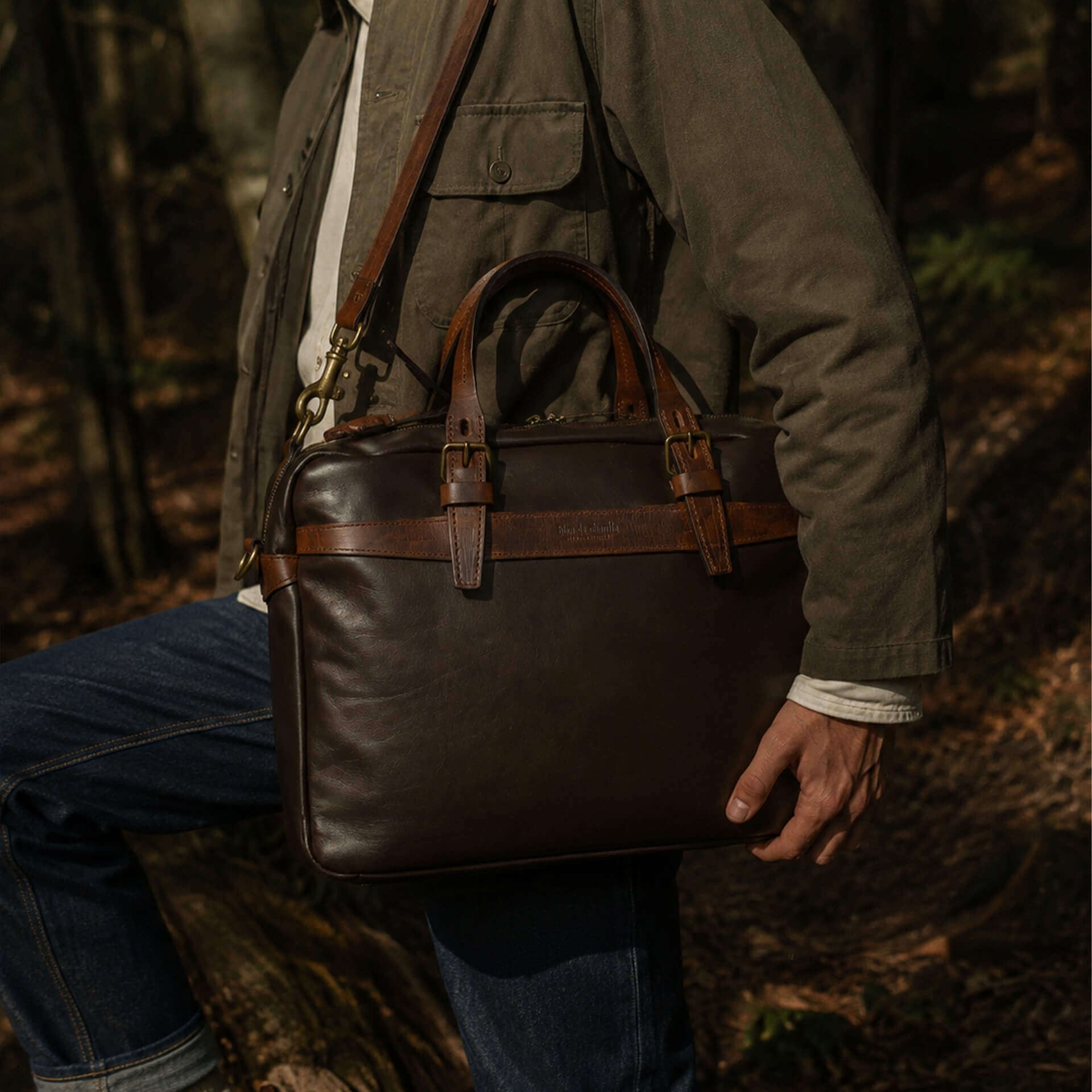 Bolso de negocios Ledger Liscio - Marrón (imagen n.º 8)
