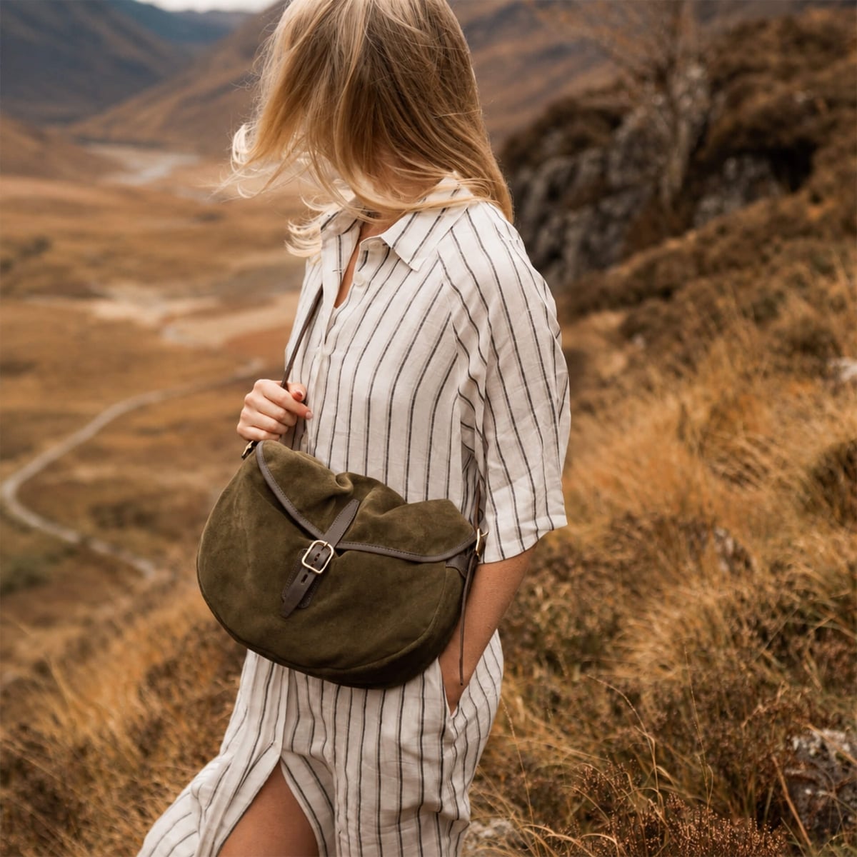 Margot half moon fisherman's bag - Musk (image n°6)