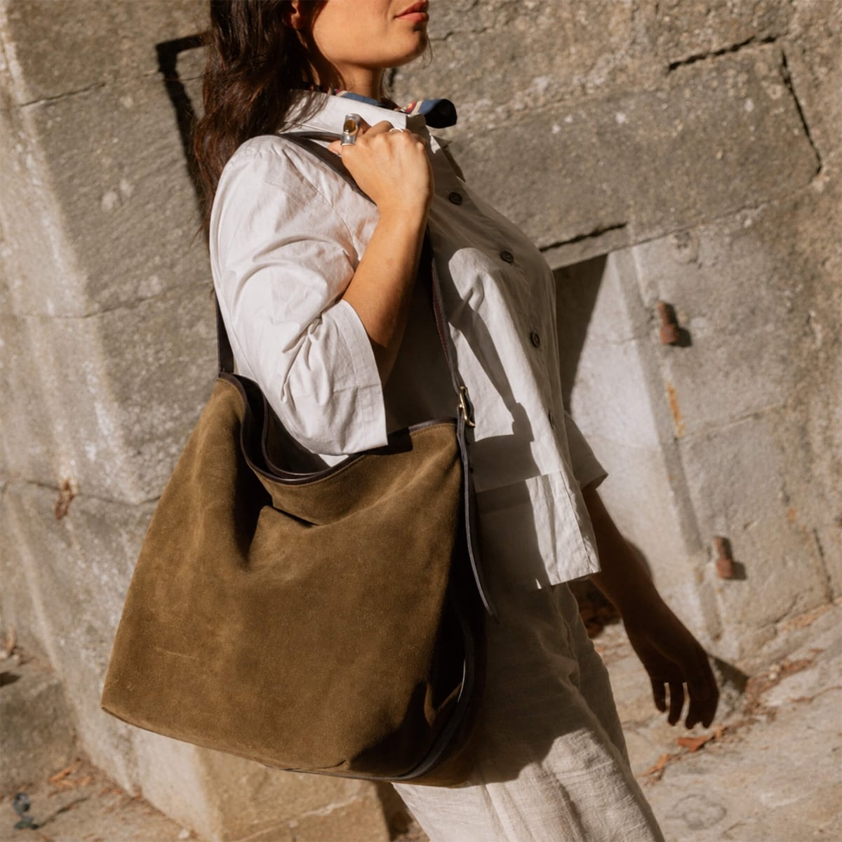 Sofia bucket bag - Hazelnut brown (image n°8)