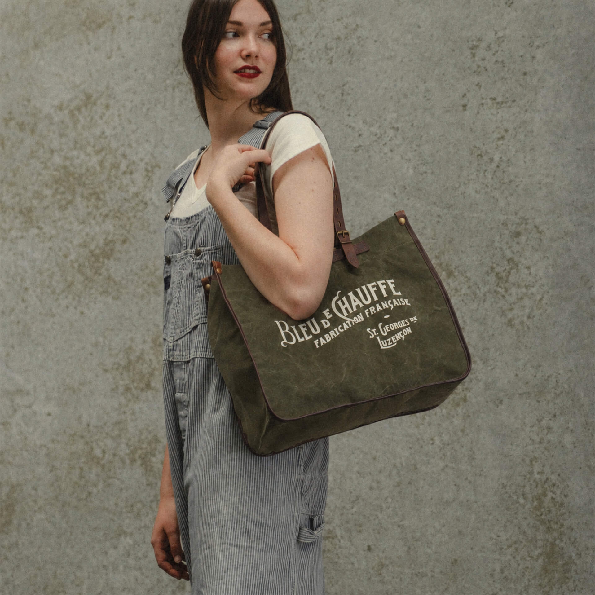 Bazar tote bag - Dark Khaki stonewashed (image n°7)