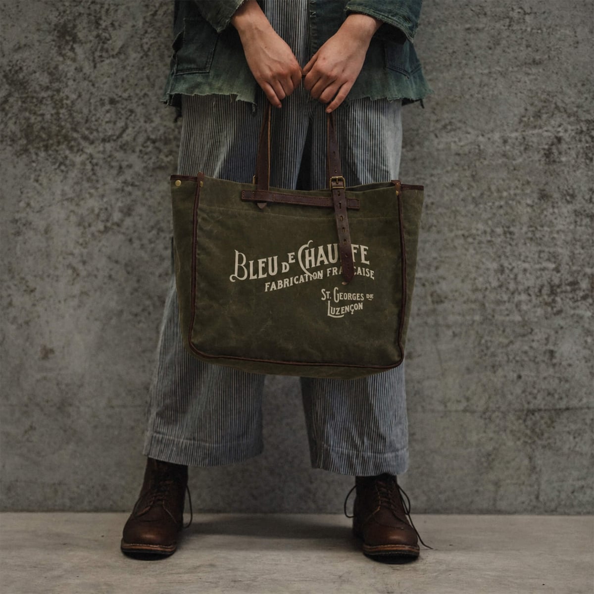 Tragetasche BAZAR - Khaki Dunkel stonewashed (image n°6)