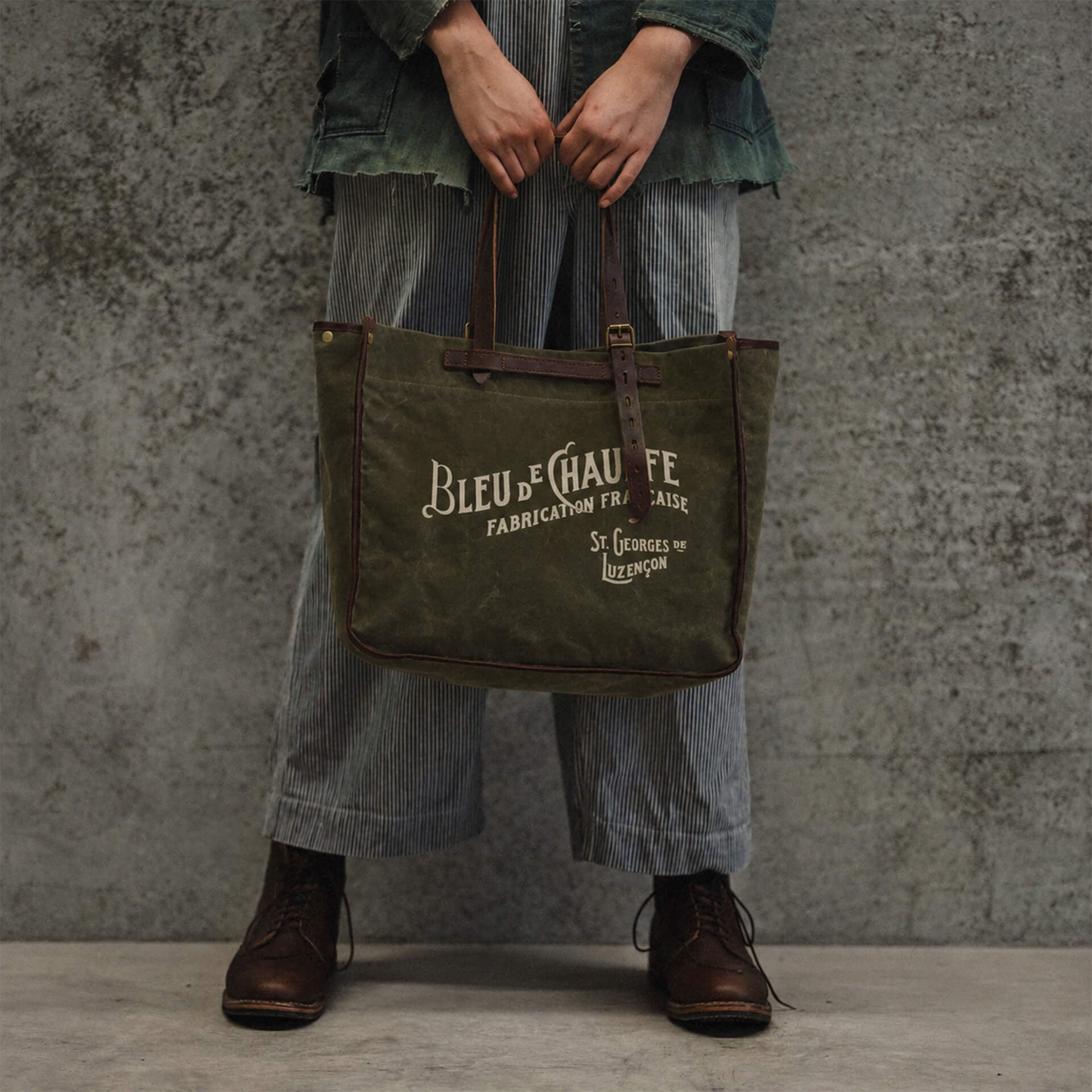Tragetasche BAZAR - Khaki Dunkel stonewashed (image n°6)