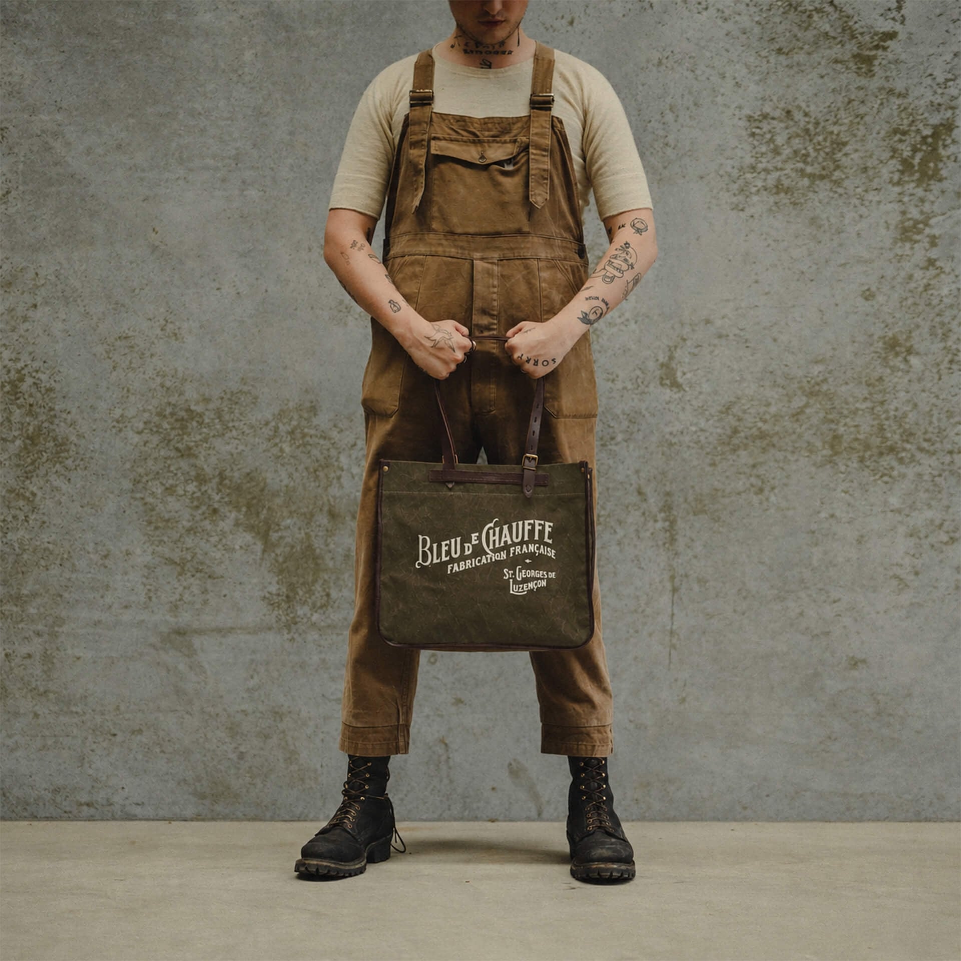 Bazar tote bag - Dark Khaki stonewashed (image n°8)