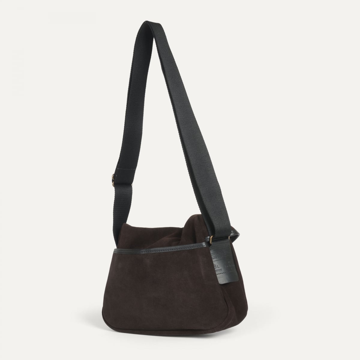 Musette des Fischers S / Veloursleder - Dunkelbraun (image n°5)