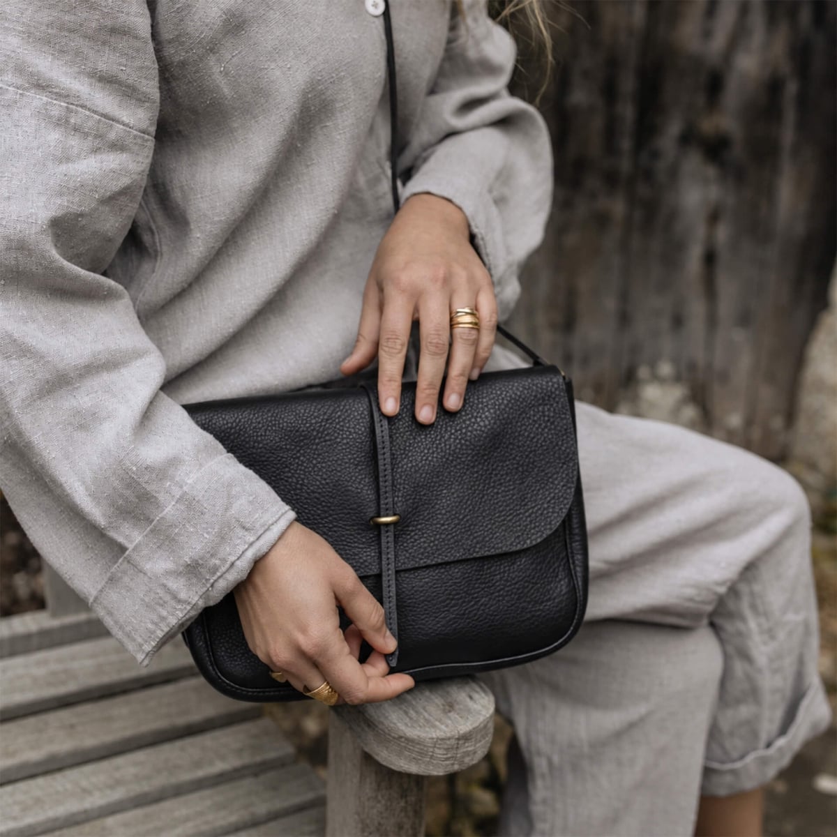 Bolso mensajero Pastel - Negro (imagen n.º 7)