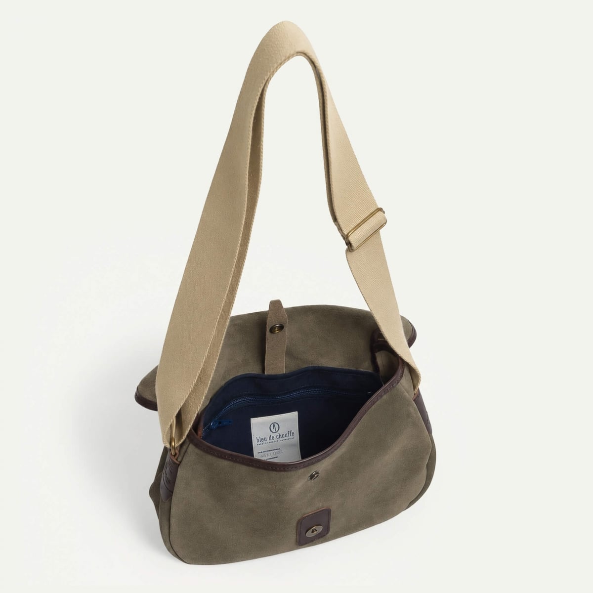 Musette XS Fisherman's bag / Suede - Musk (image n°4)