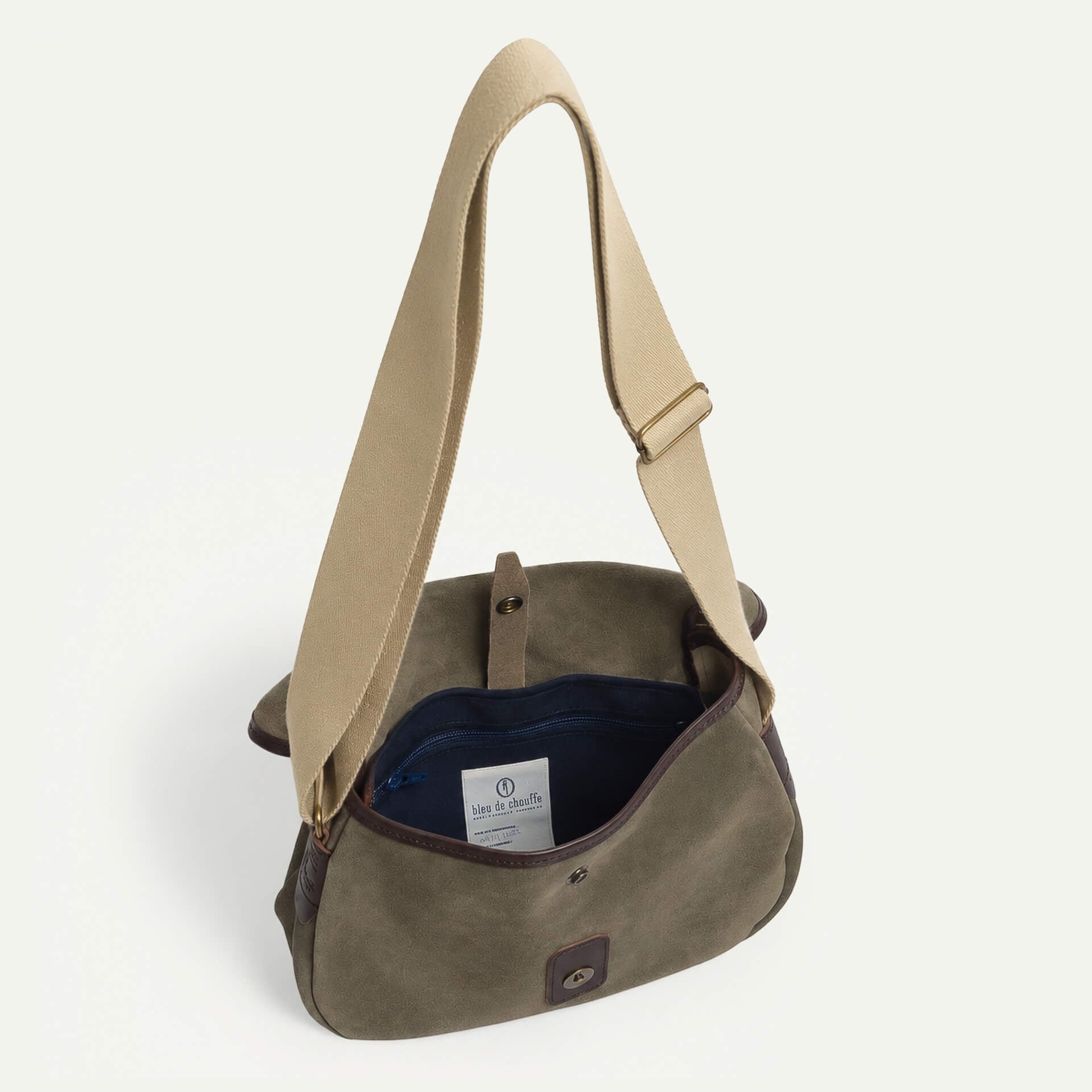 Musette XS Fisherman's bag / Suede - Musk (image n°4)