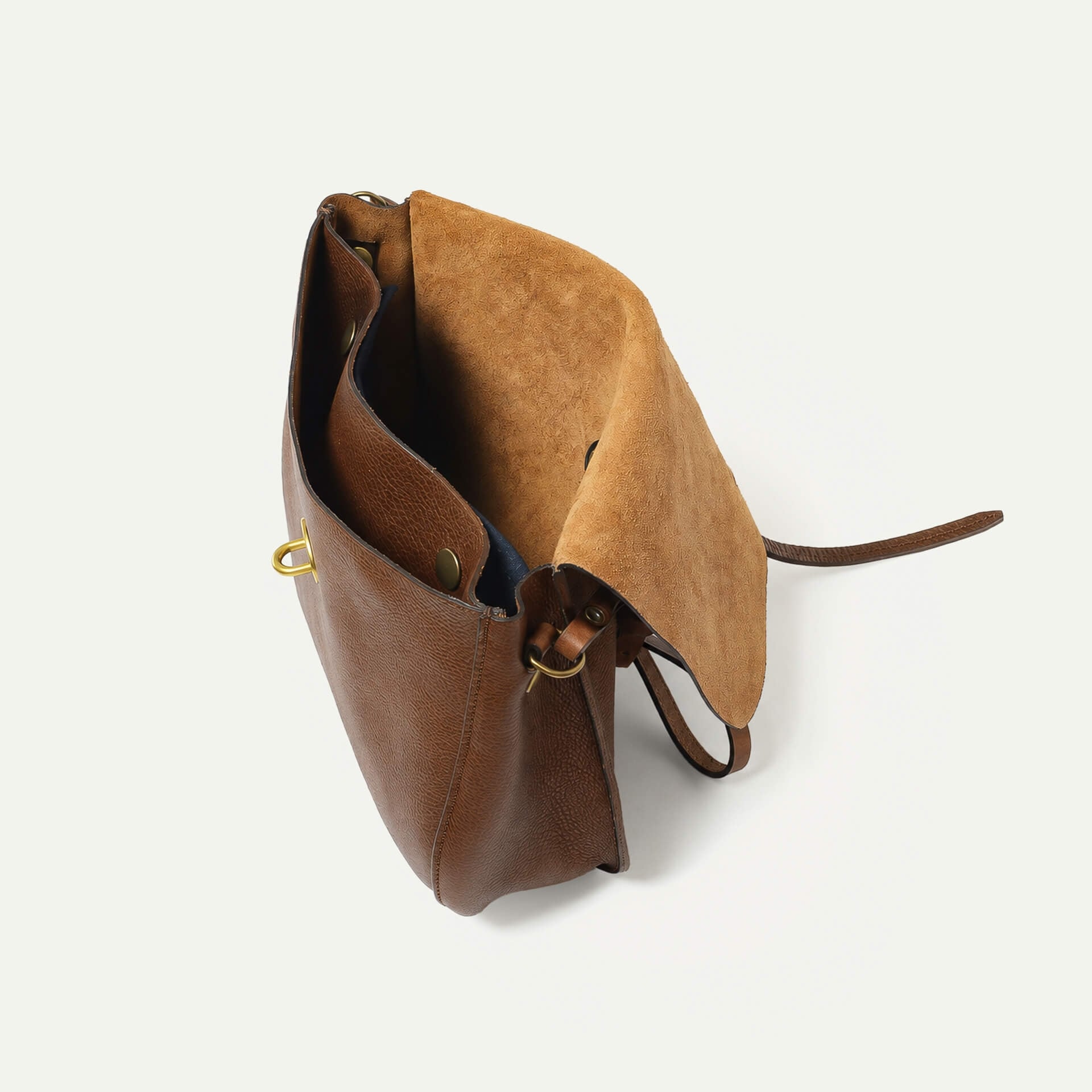 Sac postier Pastel - Brun ambré (image n°4)