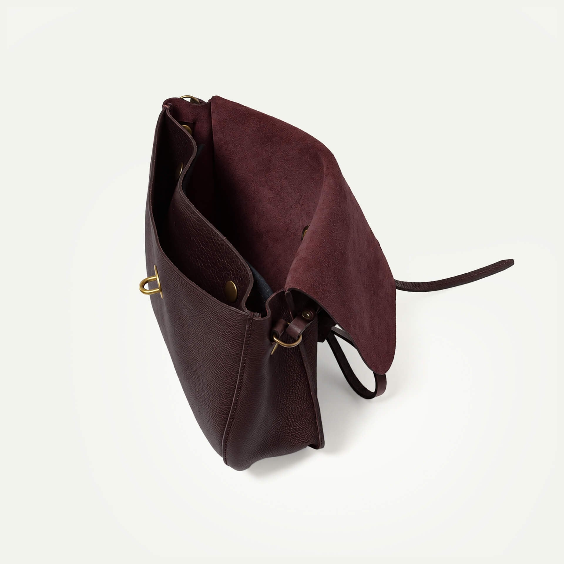 Pastel postman bag / handbag - Peat (image n°4)