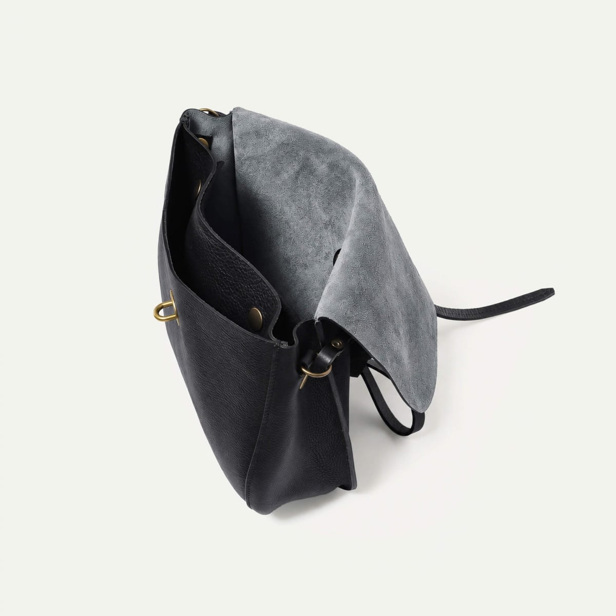 Sac postier Pastel - Noir (image n°4)