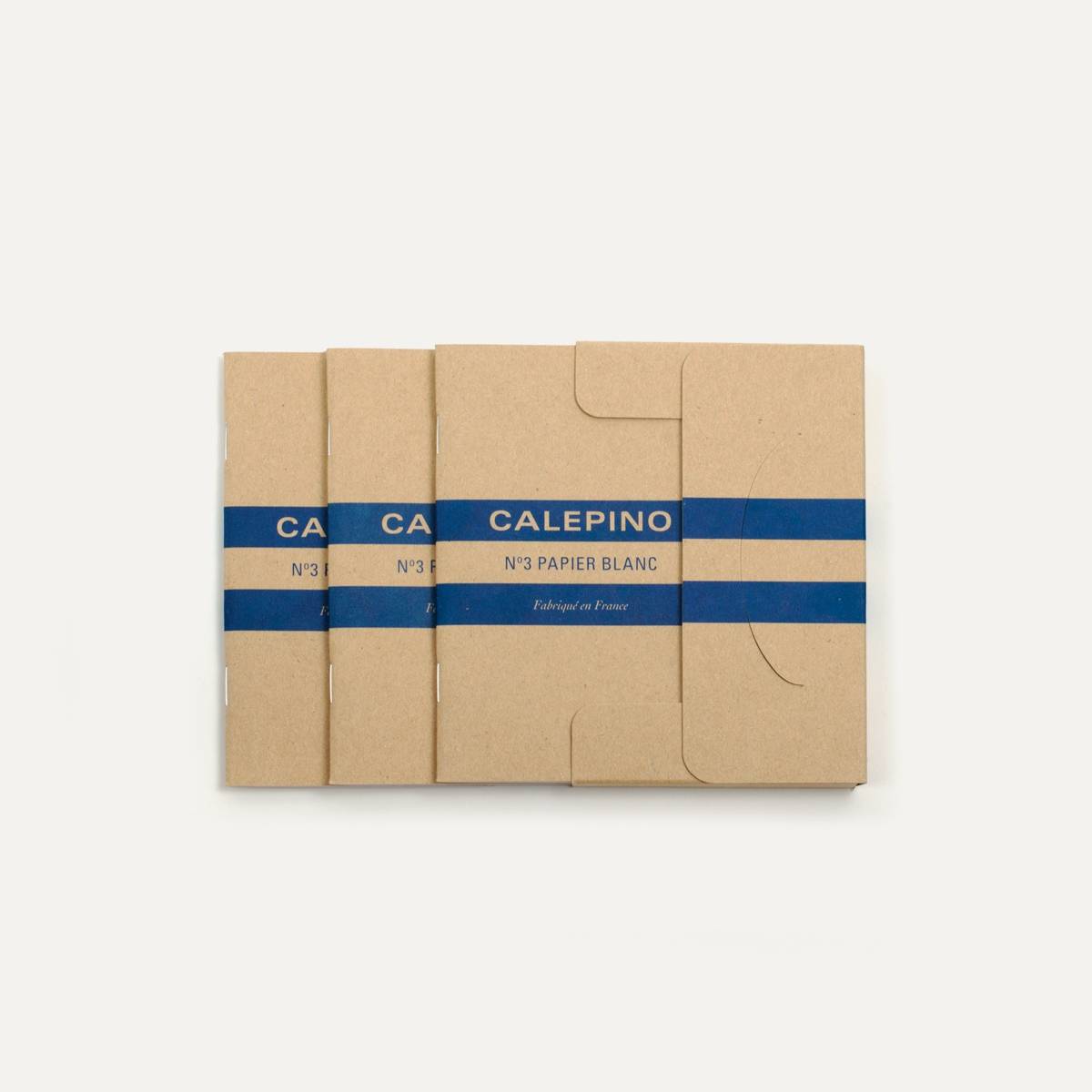 N°3 Plain Paper - Case of 3 memo books (image n°2)