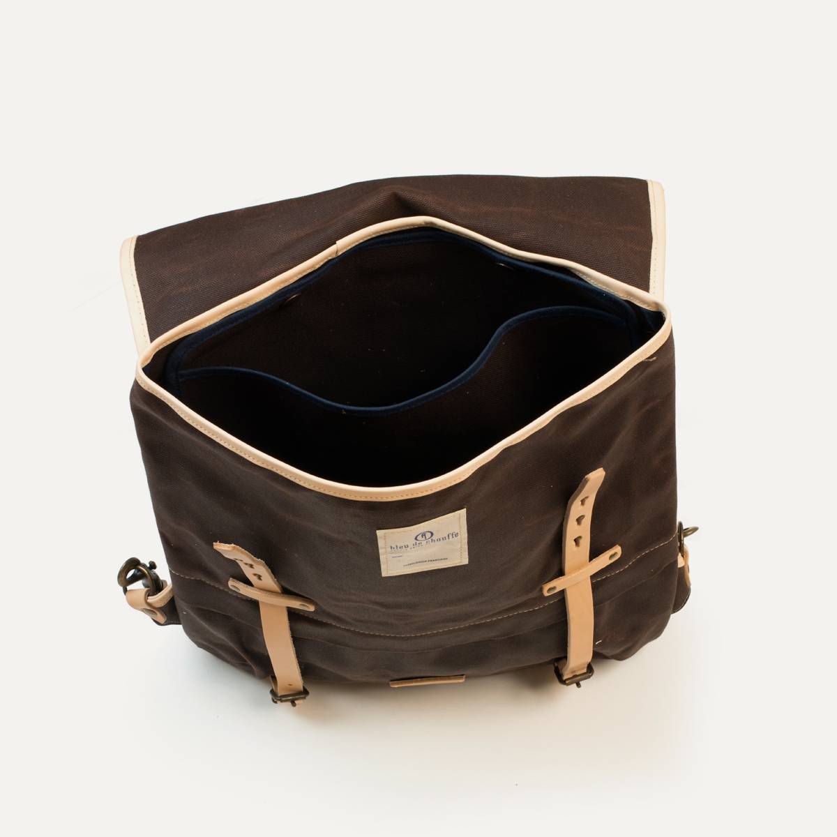 Coursier backpack WAXY - Brown/Natural (image n°3)
