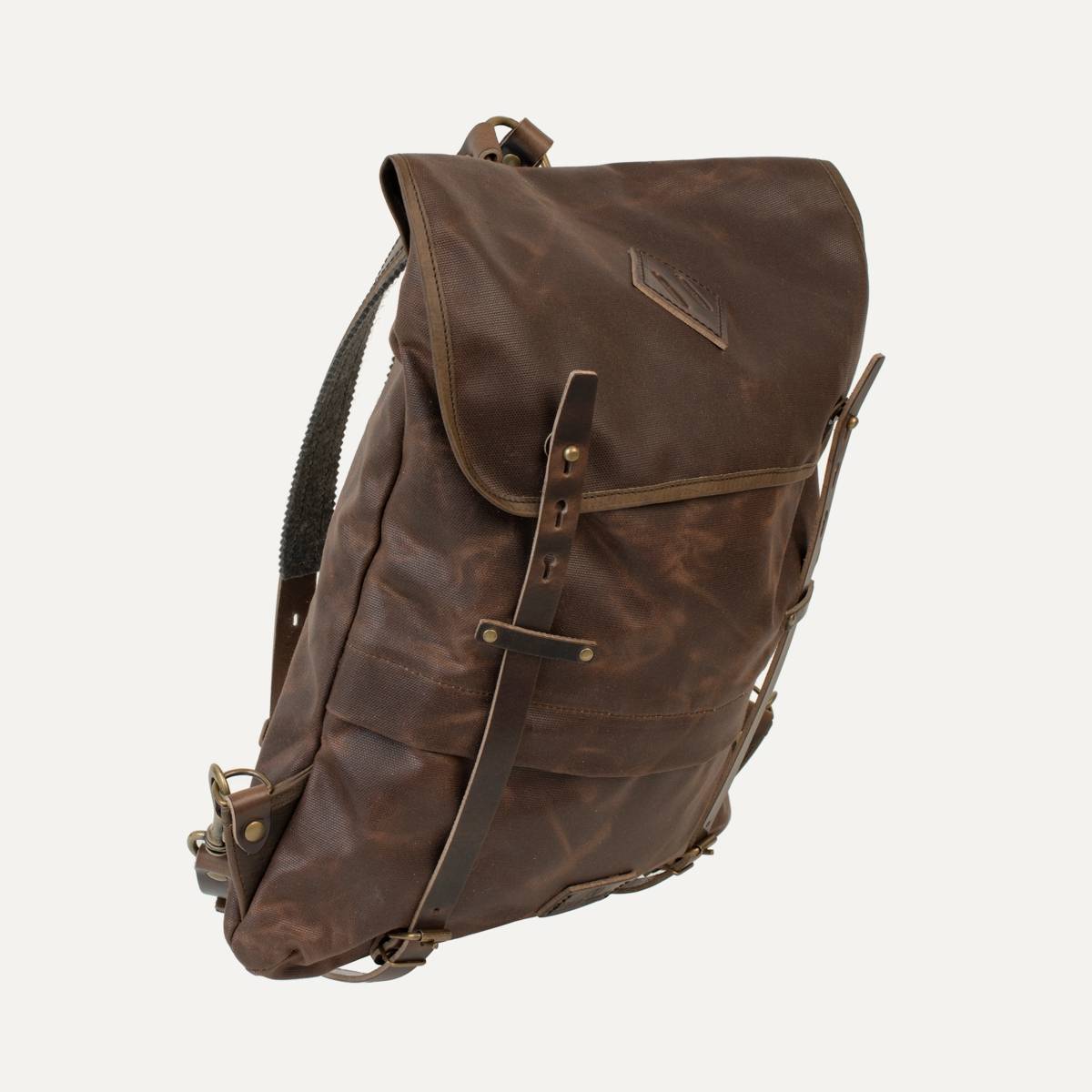 Coursier backpack WAXY - Brown (image n°1)