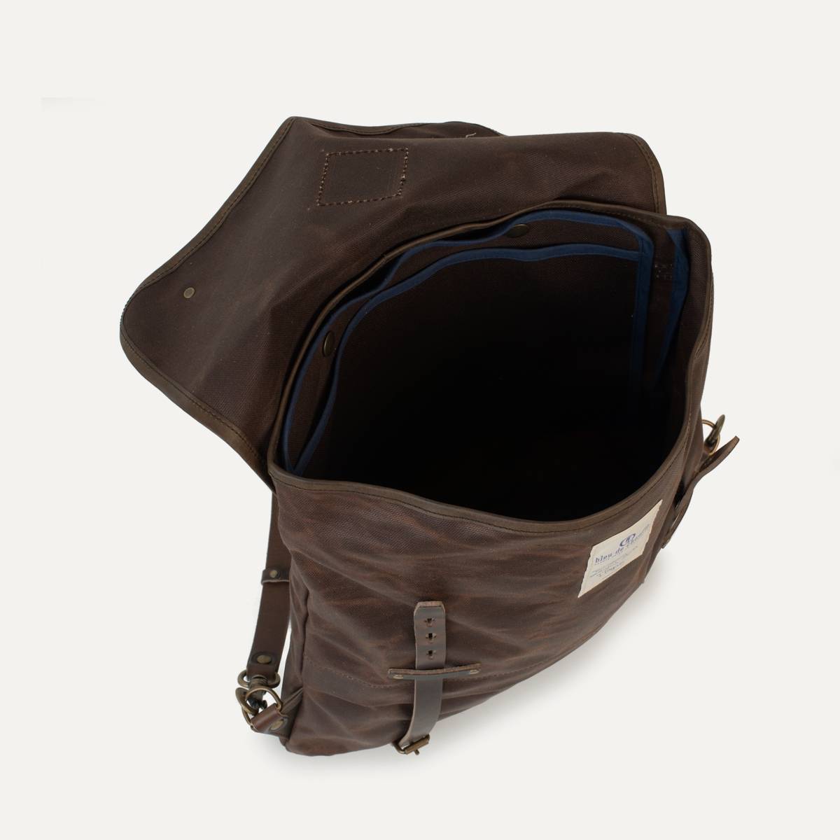 Coursier backpack WAXY - Brown (image n°3)