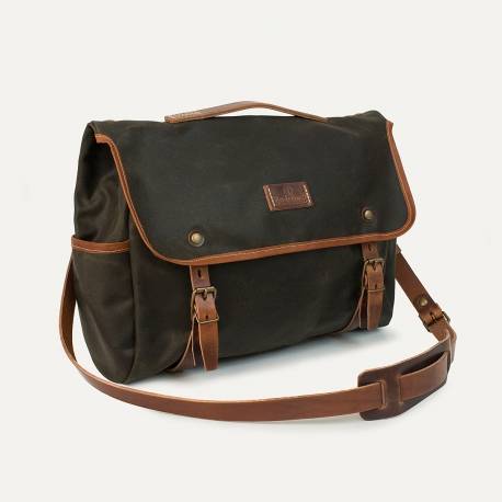 Musette Gabin WAXY - Kaki/pain Brûlé