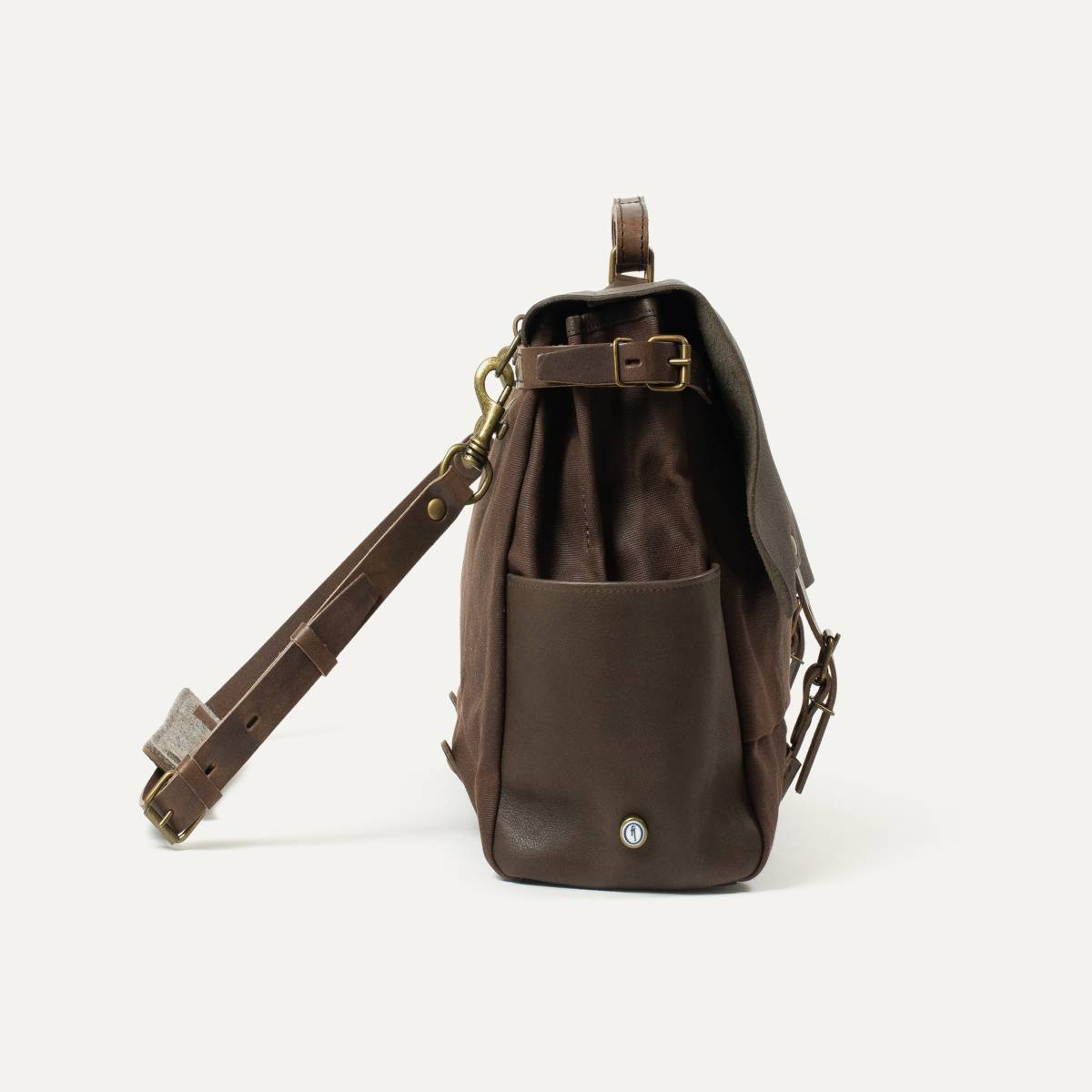 Executive Postman bag 48h Irving WAXY - Brown (image n°2)