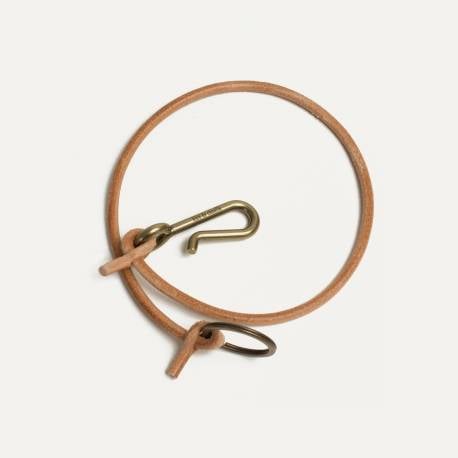Lacet key ring - Natural