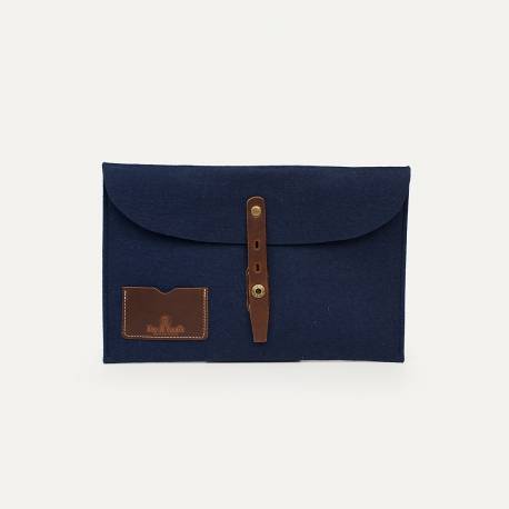Misha Laptop 11 sleeve - Blue felt