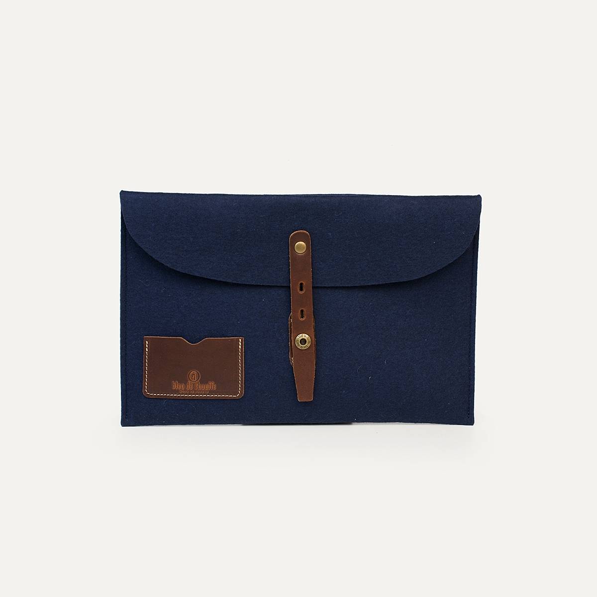 Misha Laptop 11 sleeve - Blue felt (image n°1)