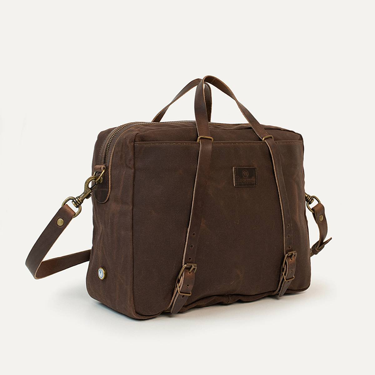 Business bag Report WAXY - Brown (image n°1)