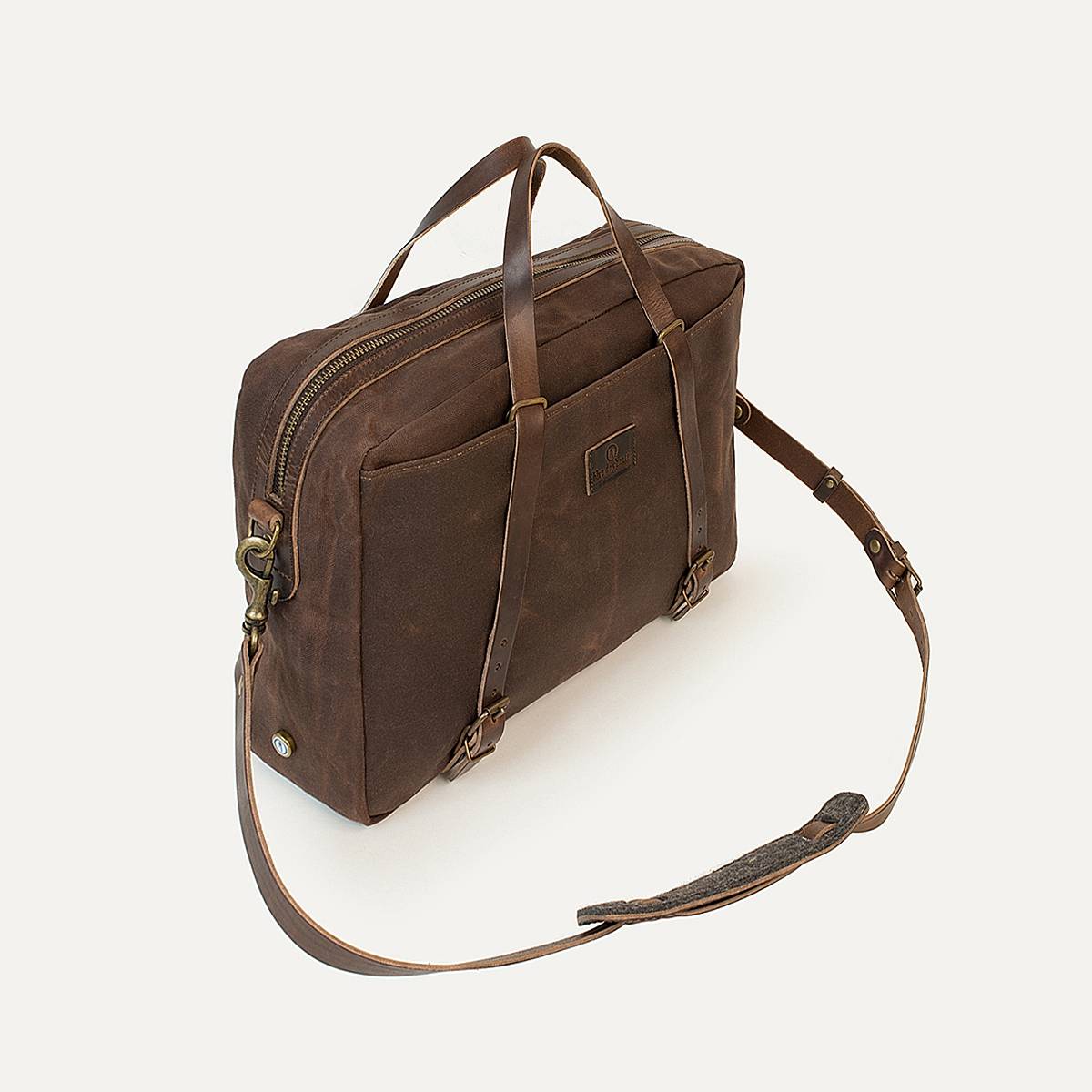 Business bag Report WAXY - Brown (image n°3)