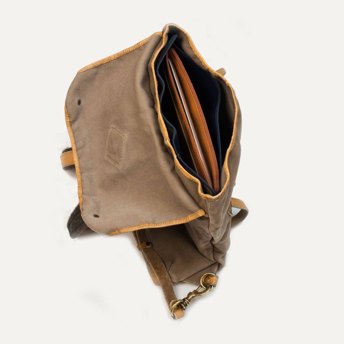 Kurier-Tasche crafted- Chamois/Natur (image n°4)