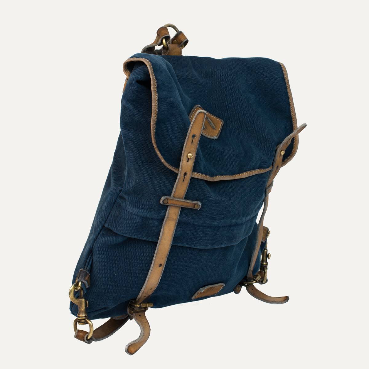 Kurier-Tasche crafted - Indigo/Natur (image n°1)