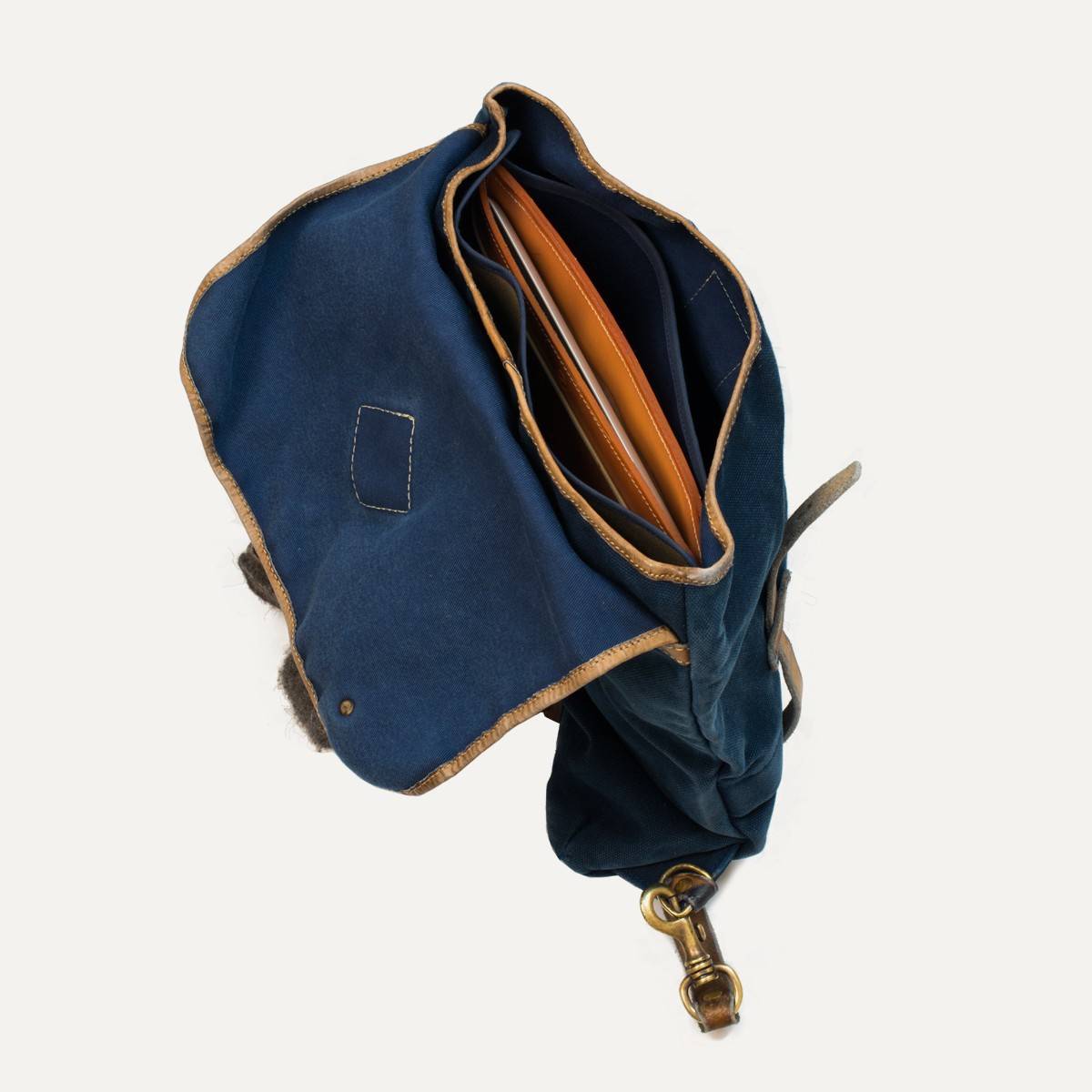 Kurier-Tasche crafted - Indigo/Natur (image n°4)
