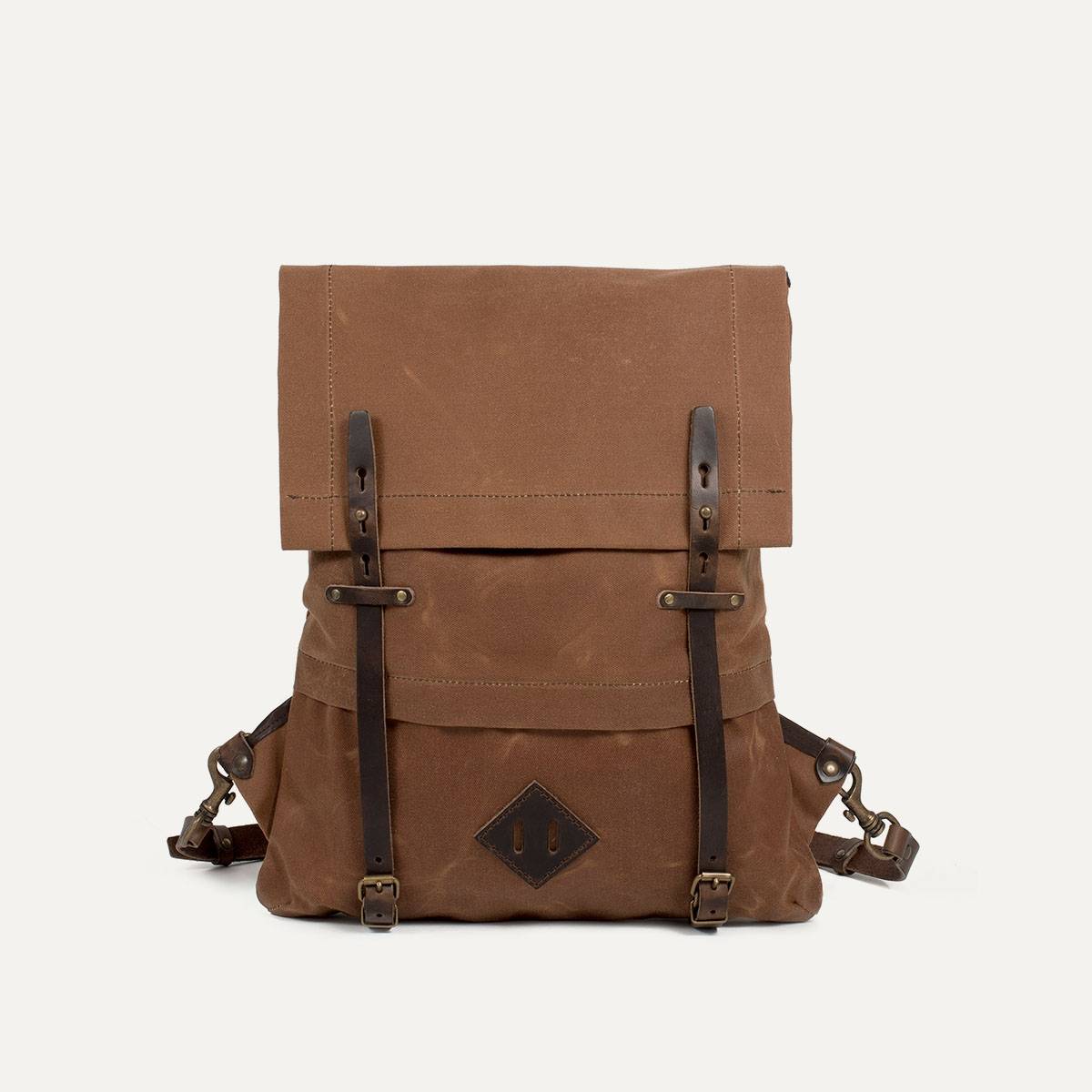 Coursier backpack WAXY - Camel/Brown (image n°1)