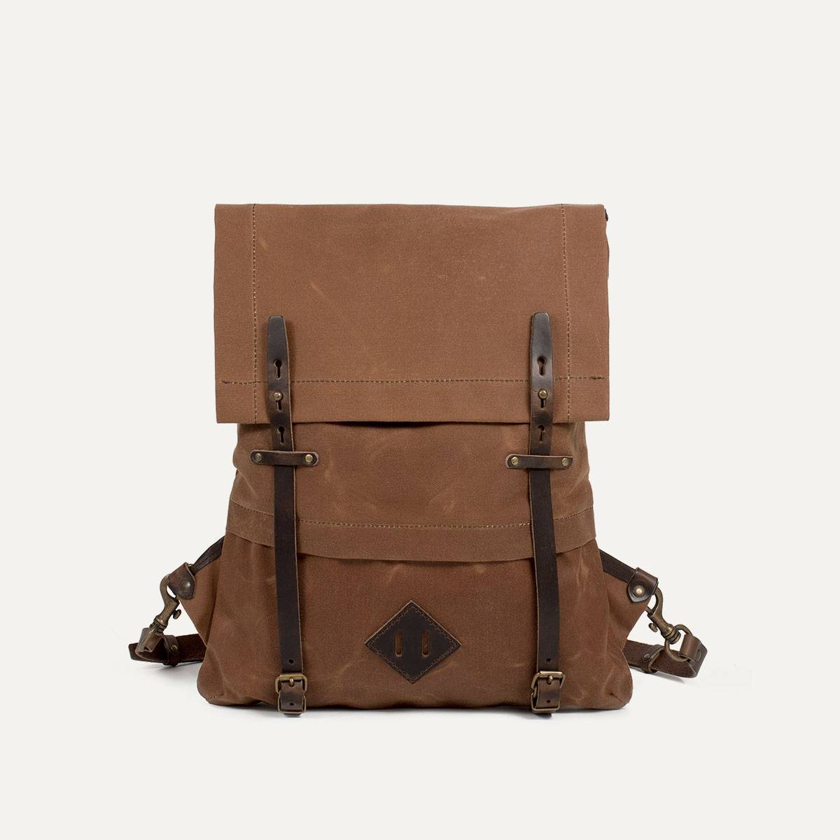 Sac Coursier WAXY - Camel/Palissandre (image n°1)