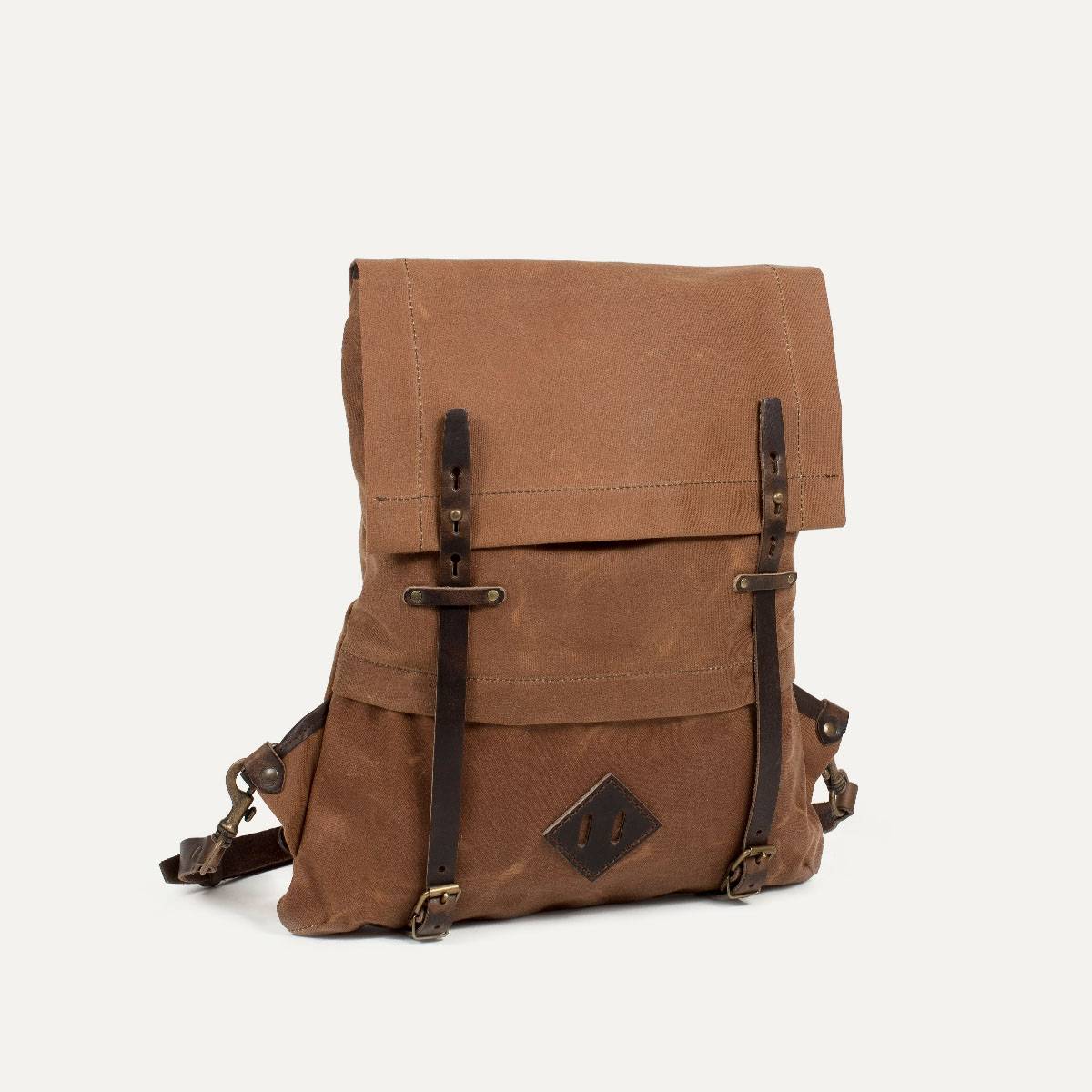 Coursier backpack WAXY - Camel/Brown (image n°2)
