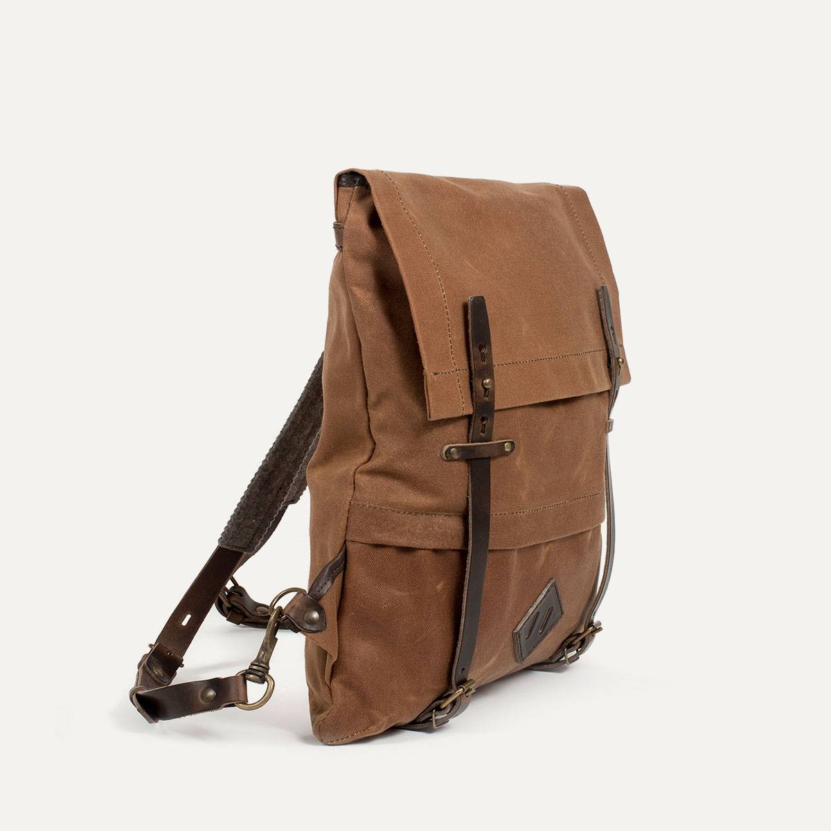 Coursier backpack WAXY - Camel/Brown (image n°3)