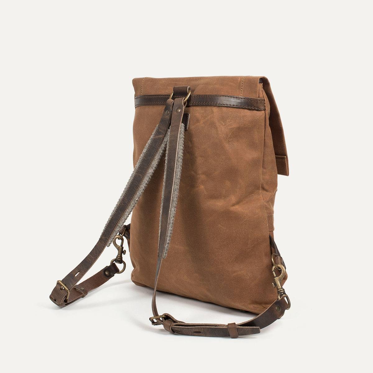 Coursier backpack WAXY - Camel/Brown (image n°4)