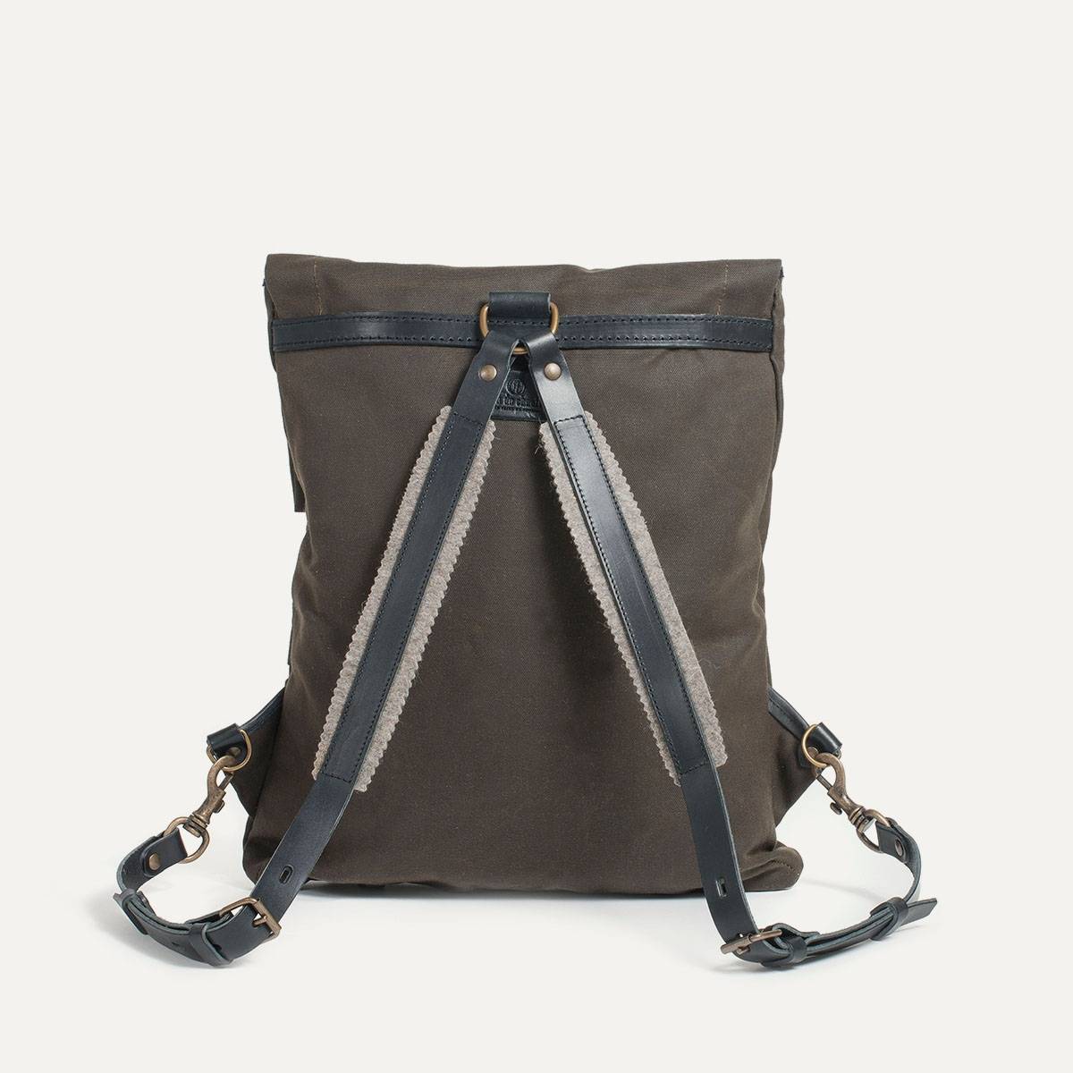 Coursier backpack WAXY - Khaki/Black (image n°4)