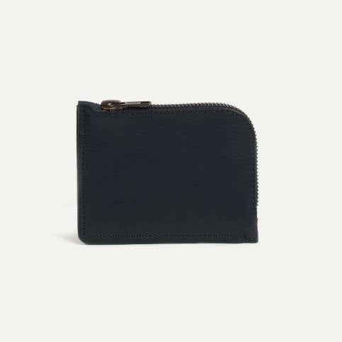 Porte monnaie zippé As - Noir /  Bleu de Chauffe x Le Mont Saint Michel