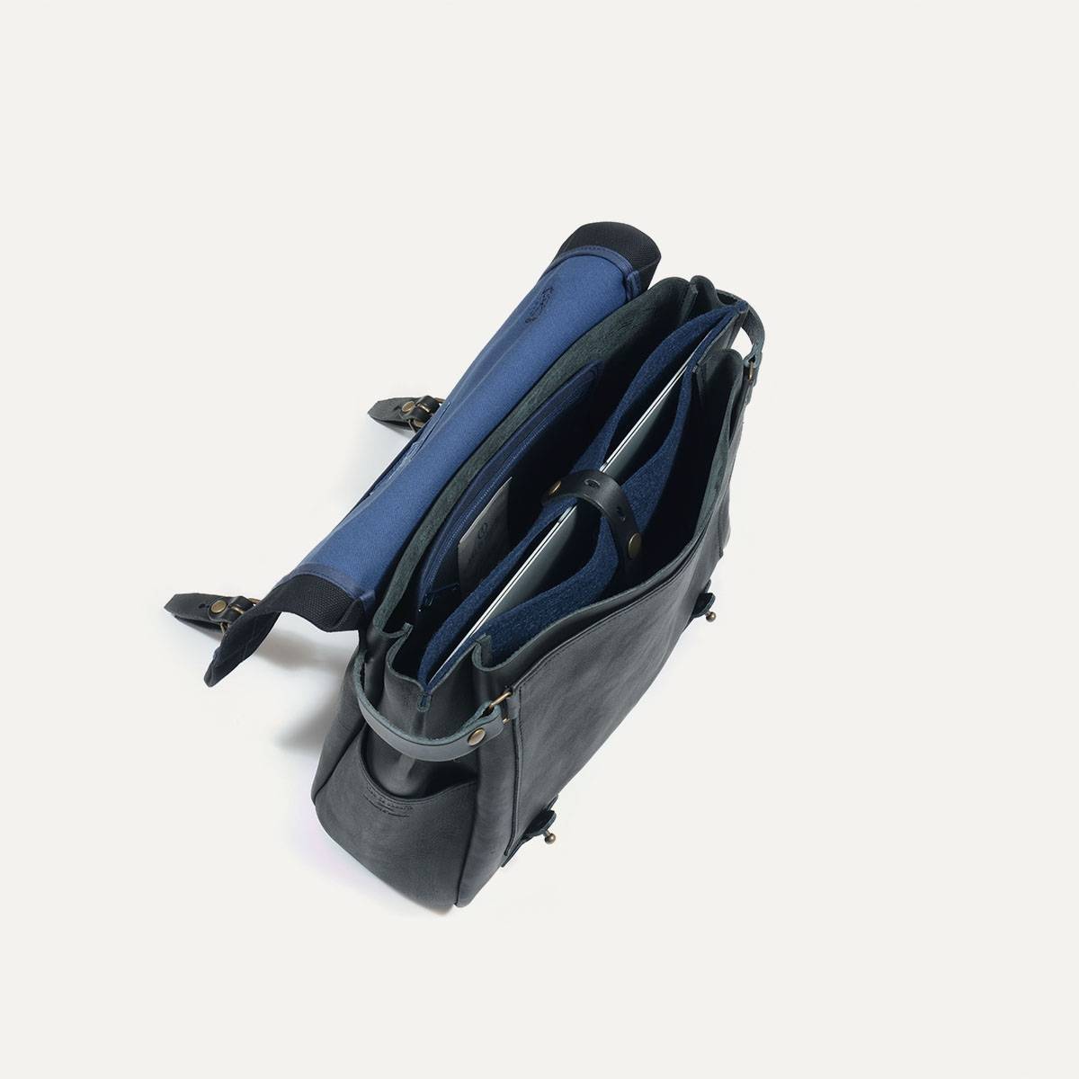 Sac Postier Eclair - Bleu/Noir (image n°5)