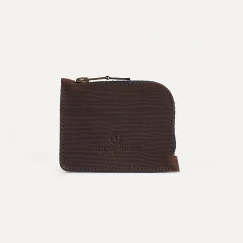 As zipped purse - Brown/Cork