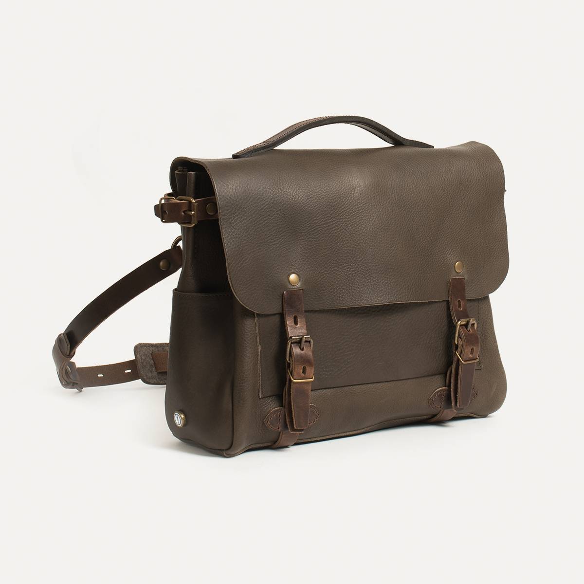 Sac Postier Eclair M - Kaki Marron (Smog) (image n°2)