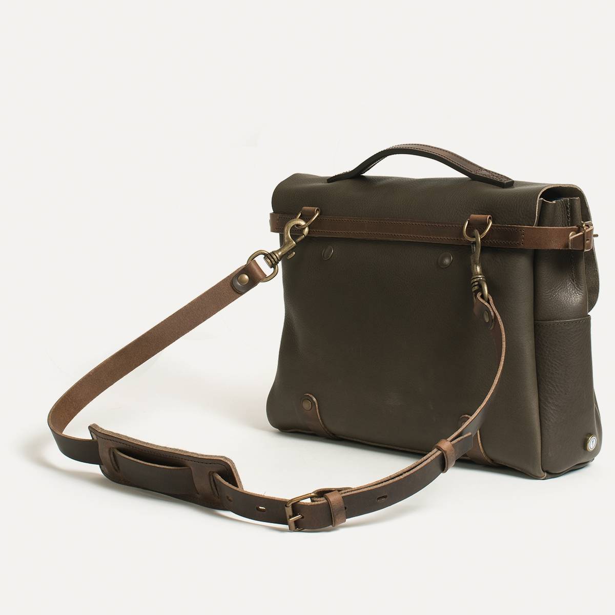 Sac Postier Eclair M - Kaki Marron (Smog) (image n°3)